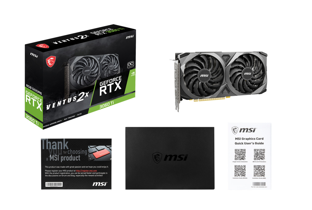 MSI GeForce RTX 3060 Ti VENTUS2X 8G OCV1 LHR