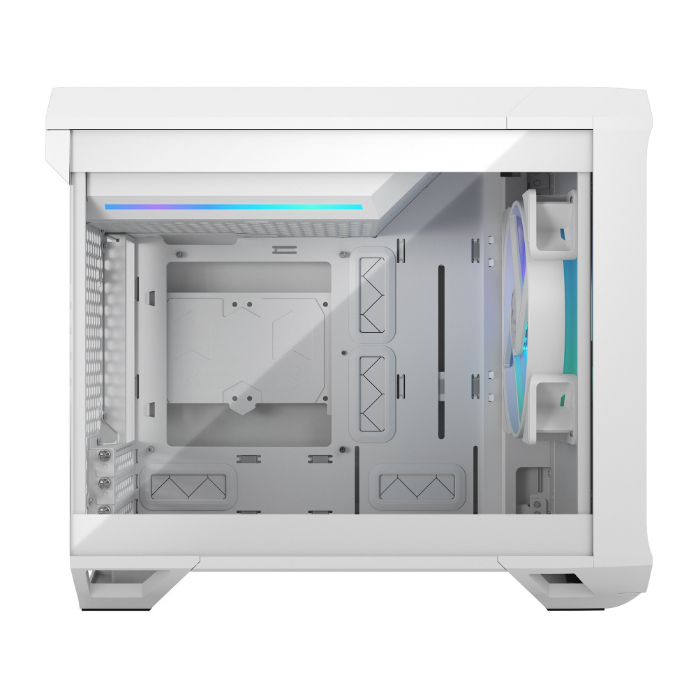 PCケース [Mini-ITX /Mini-DTX] Torrent Nano White RGB TG Clear Tint