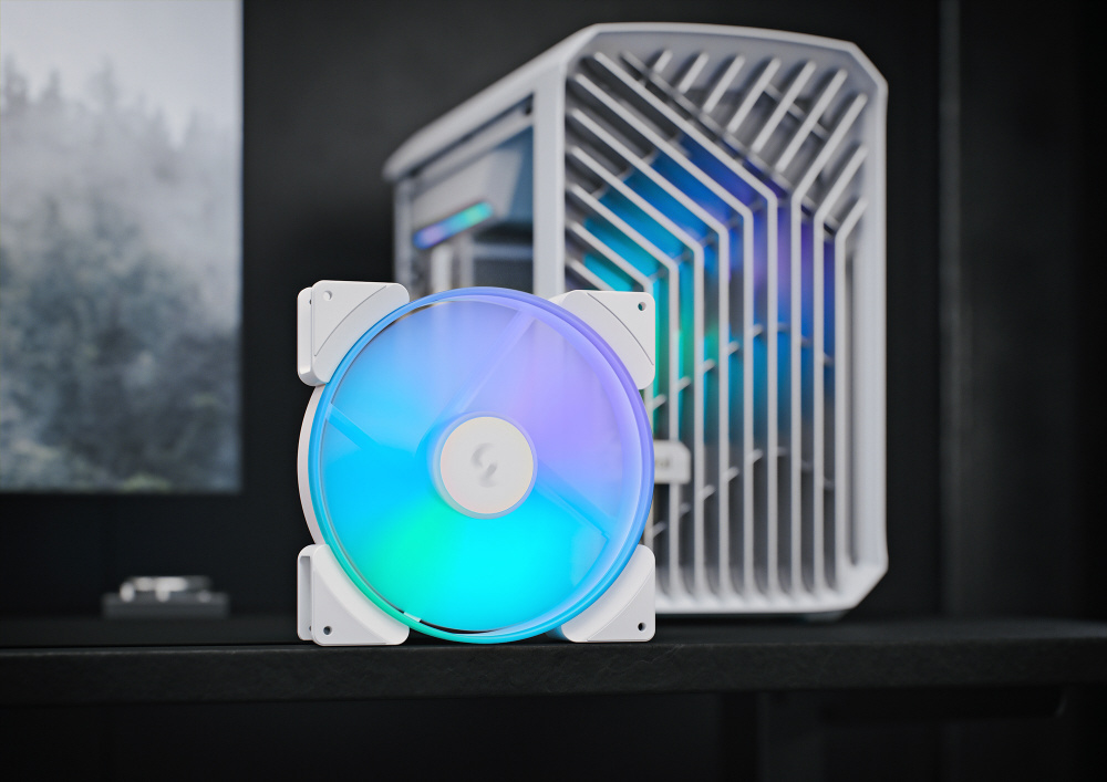 PCケース [Mini-ITX /Mini-DTX] Torrent Nano White RGB TG Clear Tint