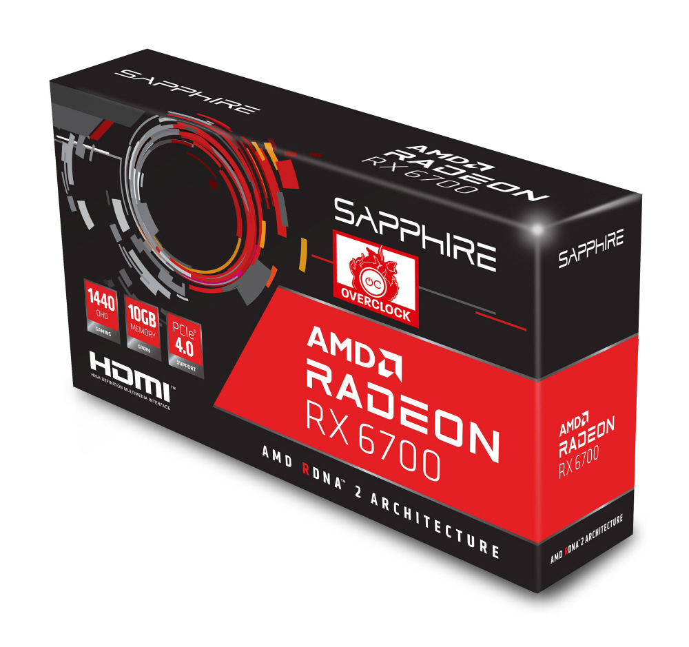 SAPPHIRE RADEON RX 6700 GAMING OC 10GB グラフィックスカード 11321-03-20G VD8140 
