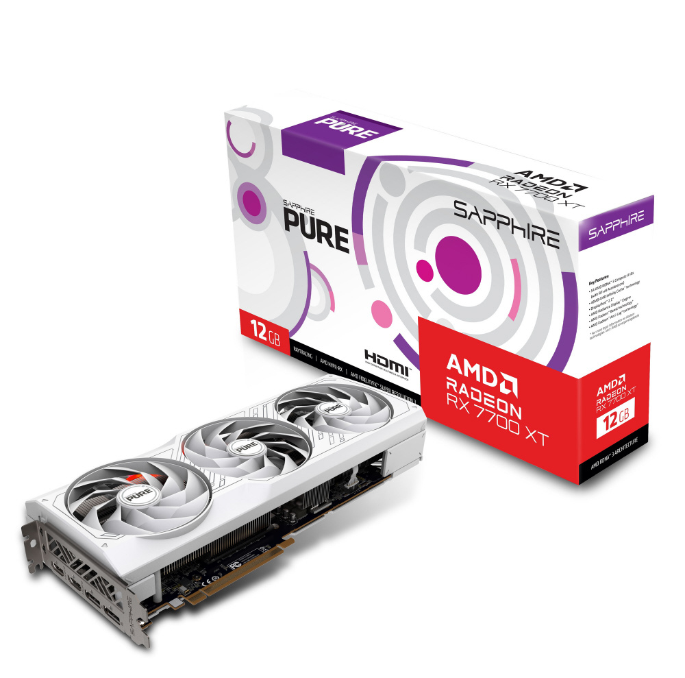 グラフィックボード PURE Radeon RX 7700 XT GAMING OC 12GB GDDR6 SAP