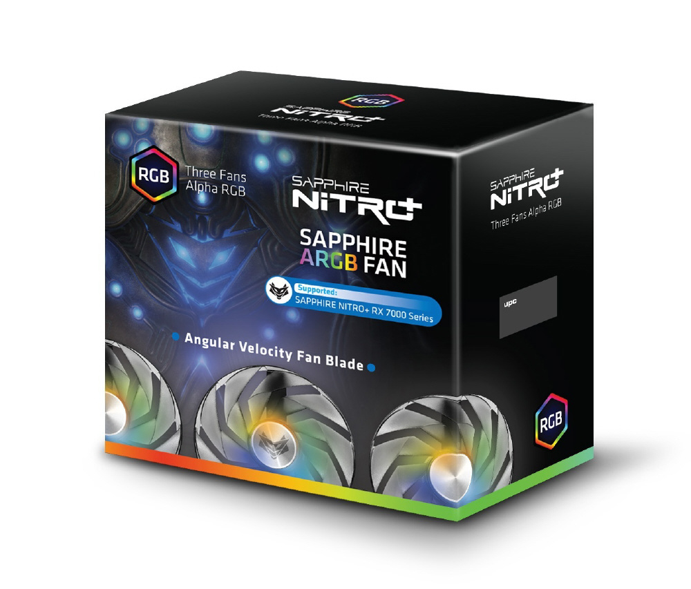 グラフィックボード用ファン [3個セット] GEAR ARGB FAN (3 IN 1