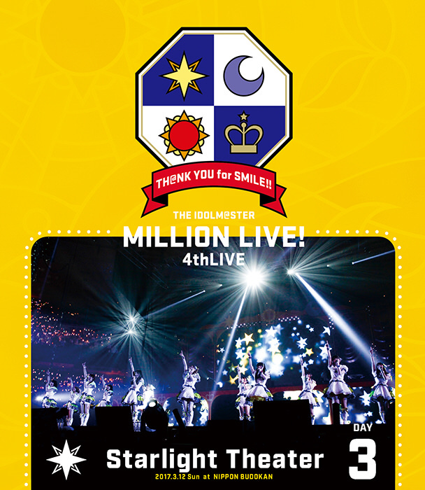 THE IDOLM＠STER MILLION LIVE！ 4thLIVE TH＠NK YOU for SMILE！ LIVE Blu-ray DAY3 【ブルーレイ ソフト】   ［ブルーレイ］