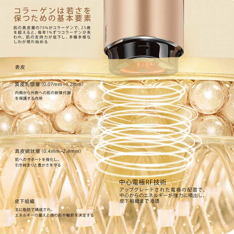 AMIRO Turbo美顔器 AMIRO ゴールド ARF001AA ［EMS美顔器］｜の通販は