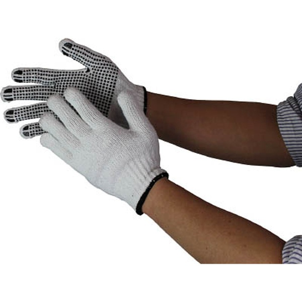 12双組×12パックセット販売おたふく手袋 スベリ止手袋12双組ブラック LL 205 - 1