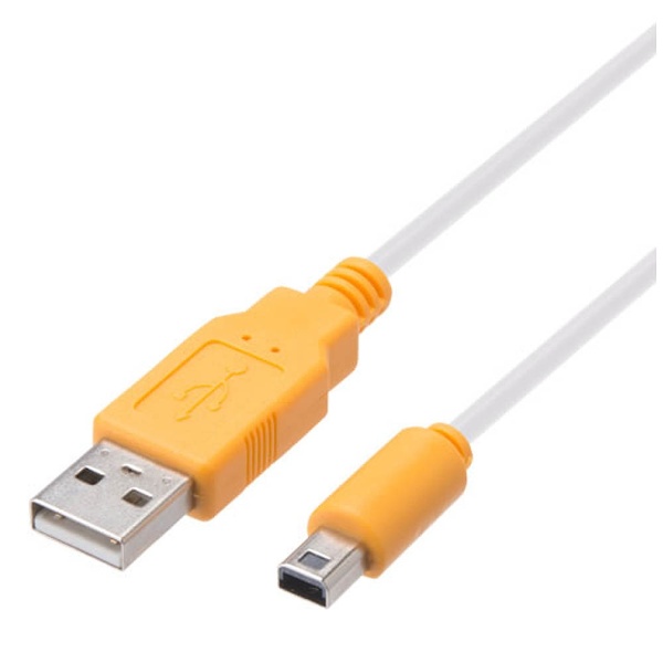 【在庫限り】 CYBER・USB充電ストレートケーブル1.2m ホワイト×オレンジ ［New2DS LL］CY-N2DLSTC1-WO_3