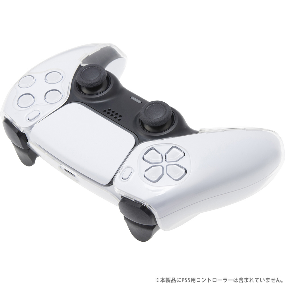 PS5用コントローラープロテクトカバーFace クリア CY-P5CPCF-CL_1