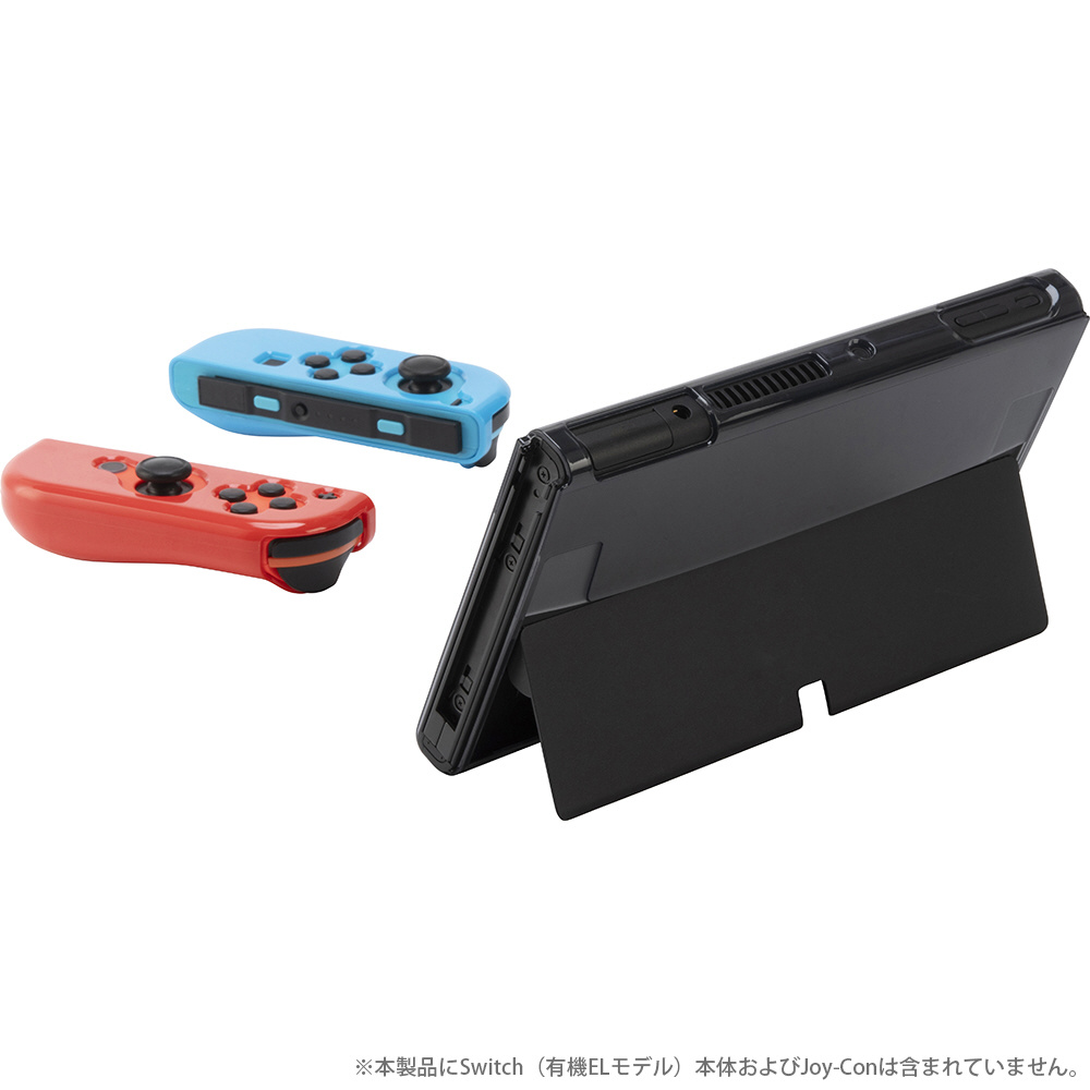 SWITCH有機EL用エコシリーズTPUカバーセパレート クリアブラック ...