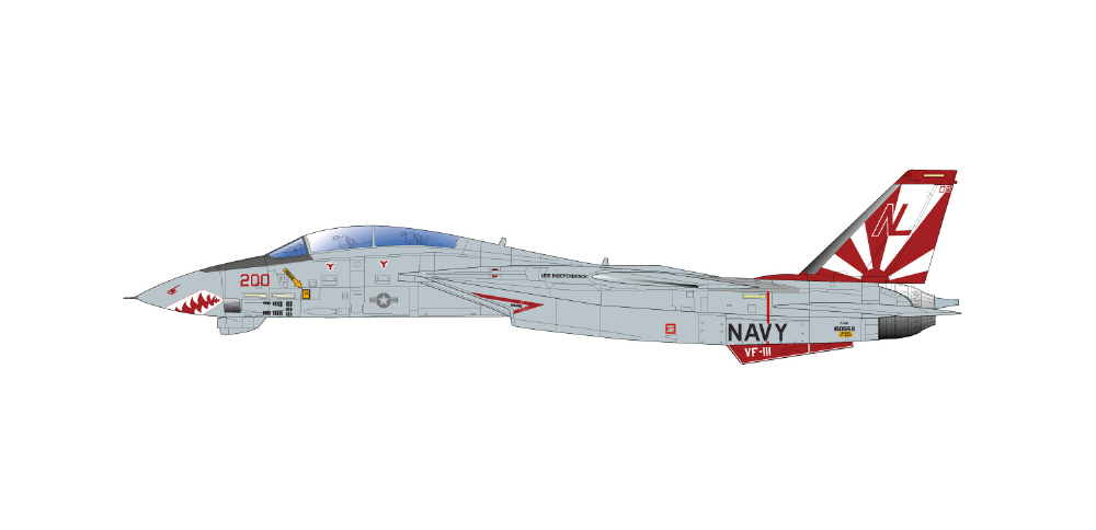 1/48 アメリカ海軍 艦上戦闘機 F-14A トムキャット VF-111