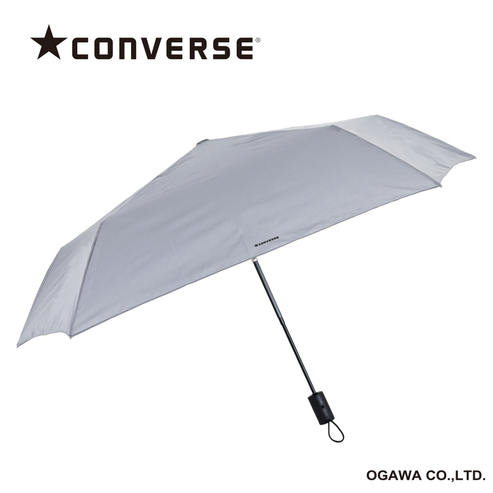 自動開閉式折りたたみ傘 CONVERSE（コンバース） グレー CON-LT-55WJ-3 ［雨傘 /レディース /55cm ］｜の通販はソフマップ[sofmap]
