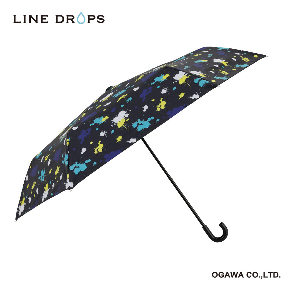 キッズパラソル折傘 インク LINEDROPS LD-KPS-P16M 55 ［晴雨
