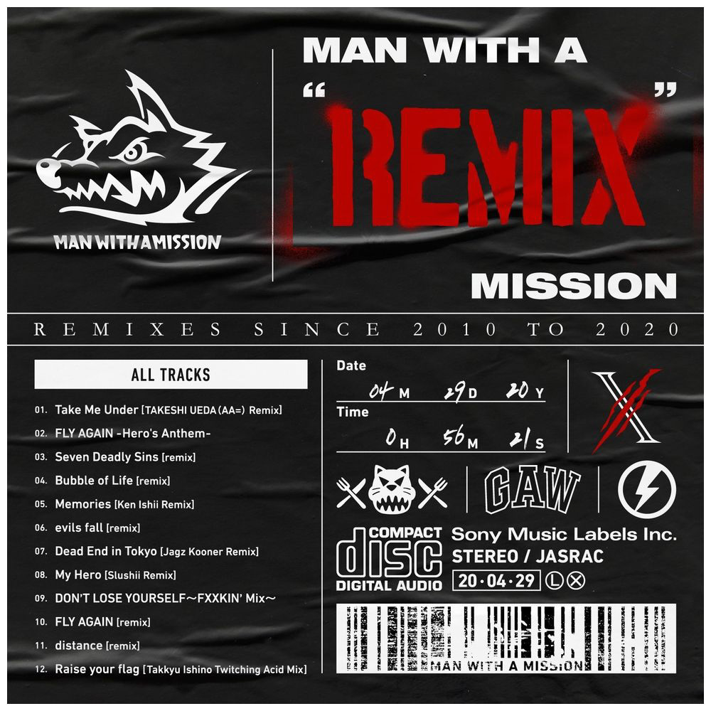 MISSION｜の通販はソフマップ[sofmap]　MAN　MISSION/　A　WITH　MAN　“REMIX”　WITH　A