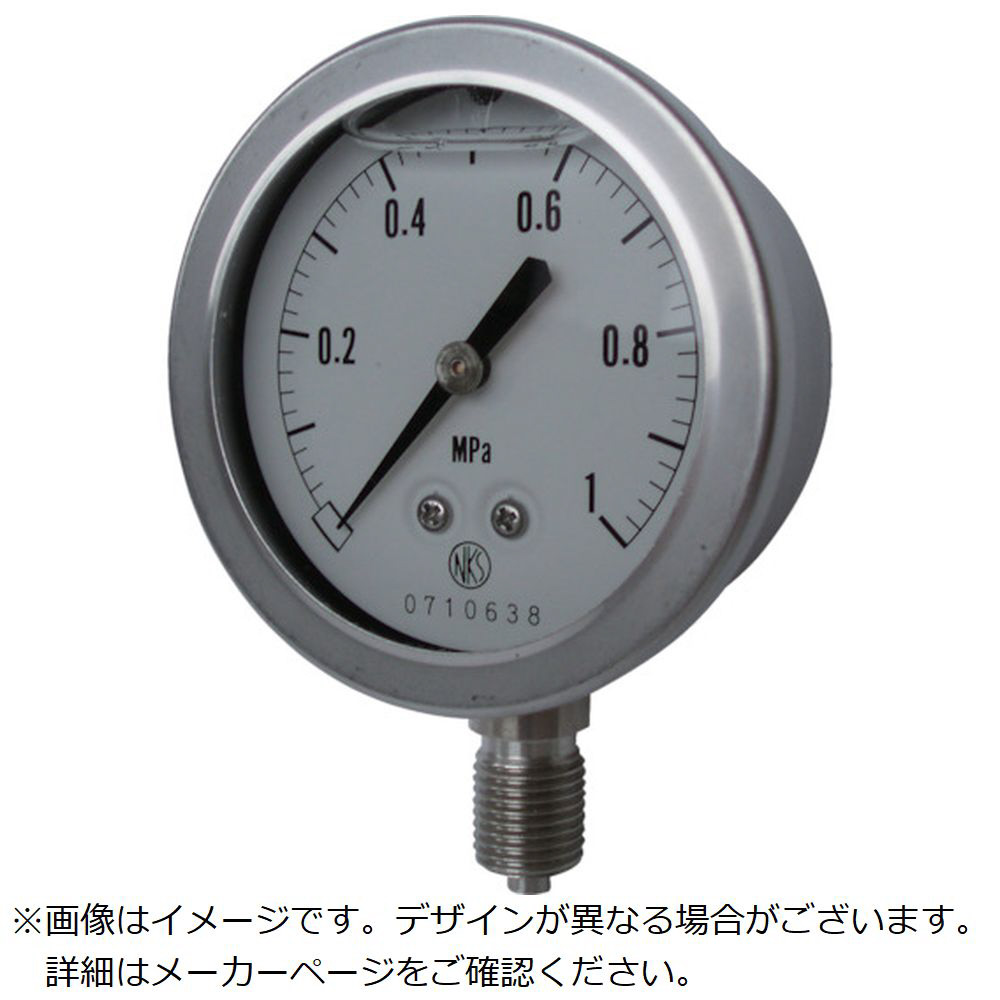 長野 グリセリン入圧力計 圧力レンジ（MPa）： 0．0～1．00 GV501231.0MP