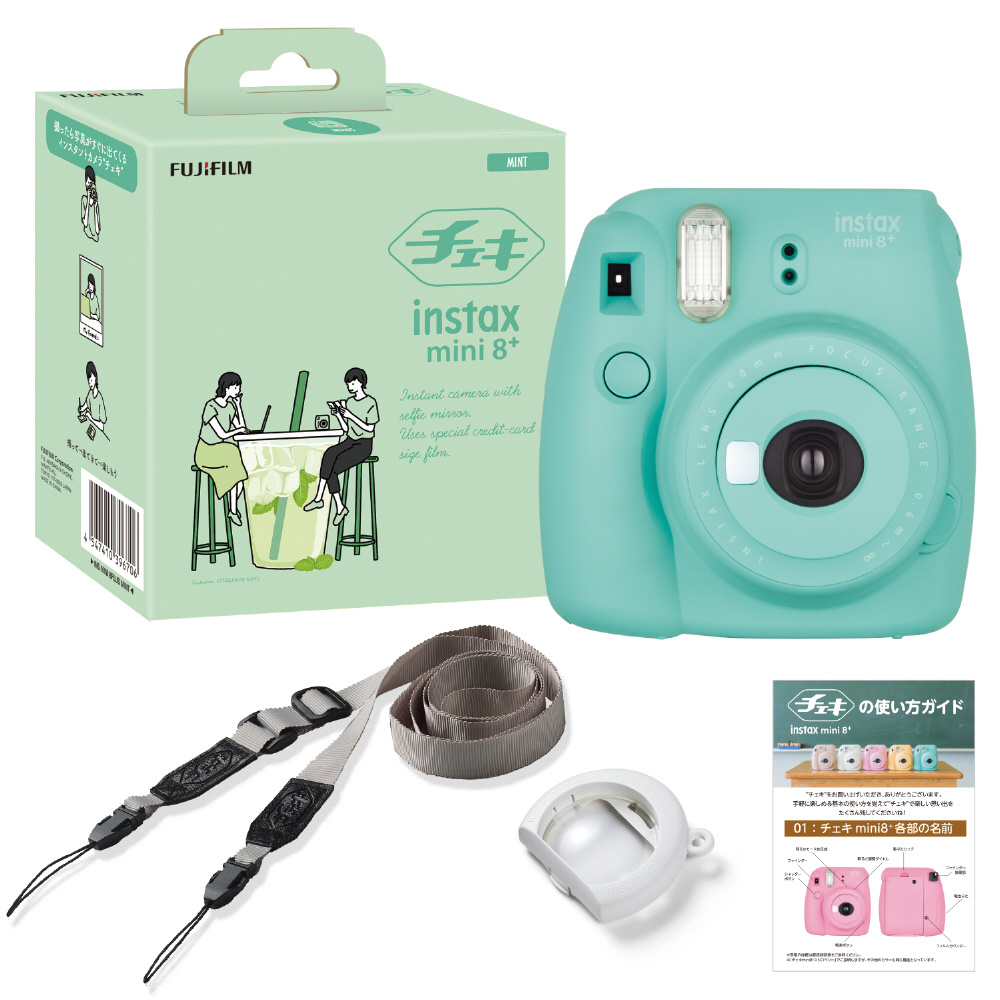 FUJIFILM チェキ instax mini8 ブラック 箱付 - フィルムカメラ