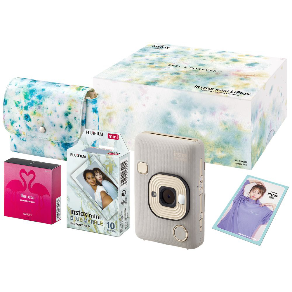 ハイブリッドインスタントカメラ 『チェキ』 instax mini LiPlay BEIGE GOLD ギフトBOX  ベージュゴールド｜の通販はソフマップ[sofmap]