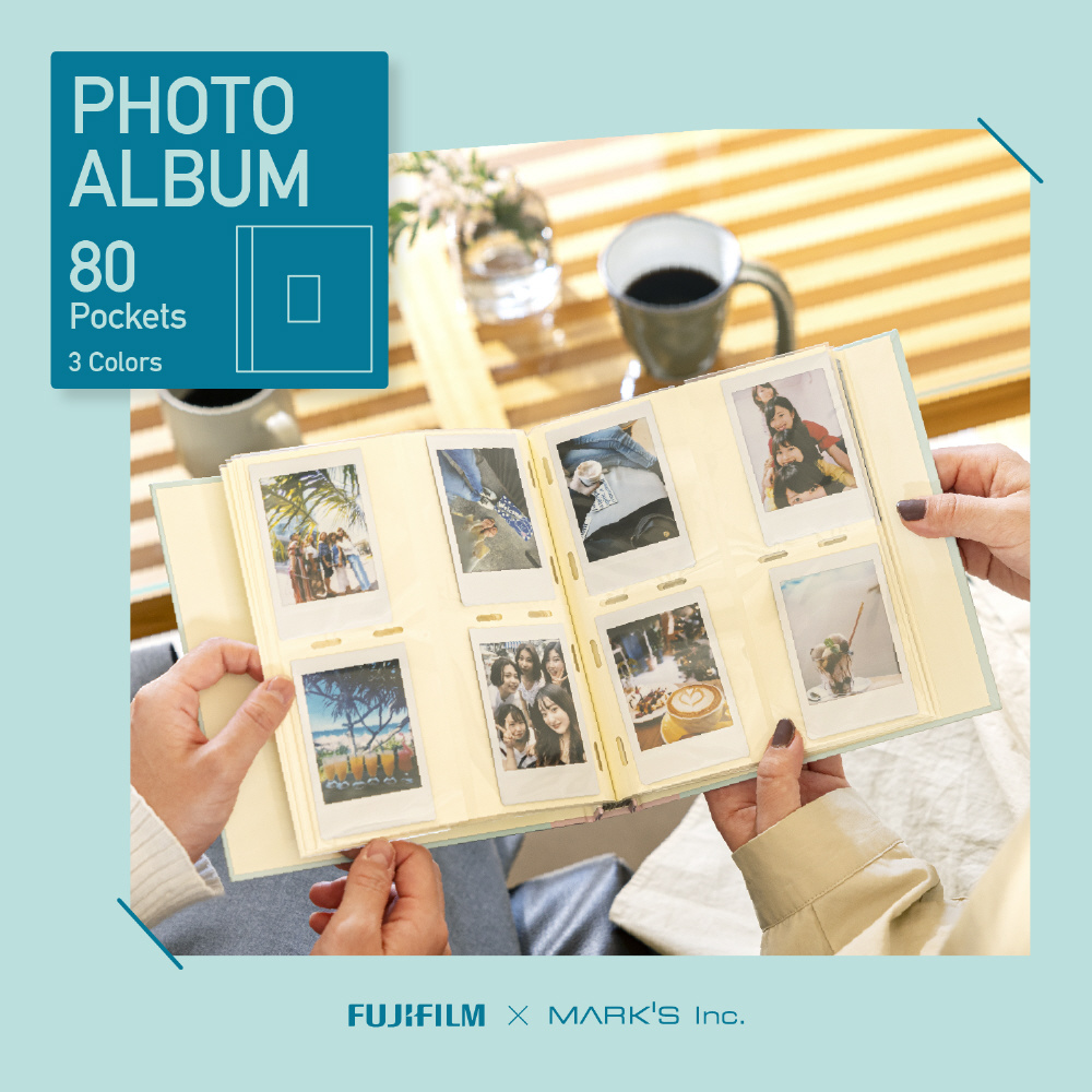 instax PHOTO ALBUM 20ポケット ミントピンク チェキAL（チェキ