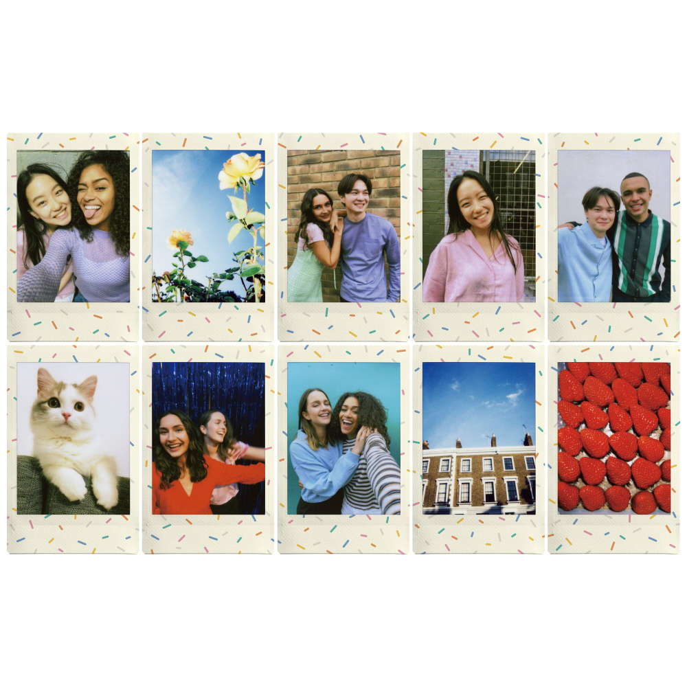 チェキ インスタントフィルム カラー instax mini SPRINKLES