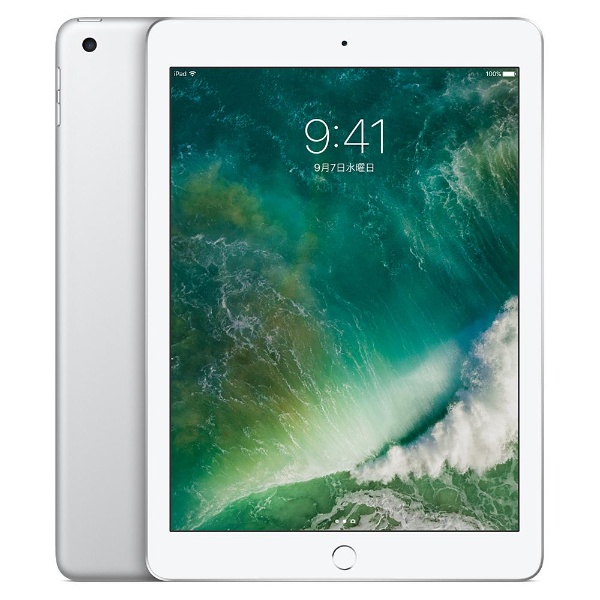 美品☆Apple iPad 第5世代 MP2J2J/A☆[Wi-Fi 128GB シルバー]☆☆J397113 P mm 【関東発送】