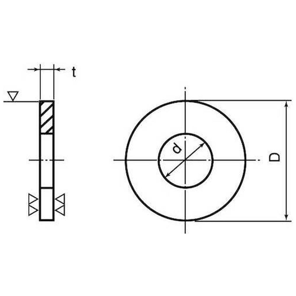 ハードロックナット（ウィットハードロックN  標準(または鉄) 三価ホワイト - 1