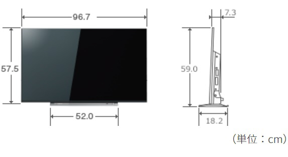 液晶テレビ REGZA(レグザ) 43M520X ［43V型 /4K対応 /BS・CS 4Kチューナー内蔵 /YouTube対応］|TVSREGZA