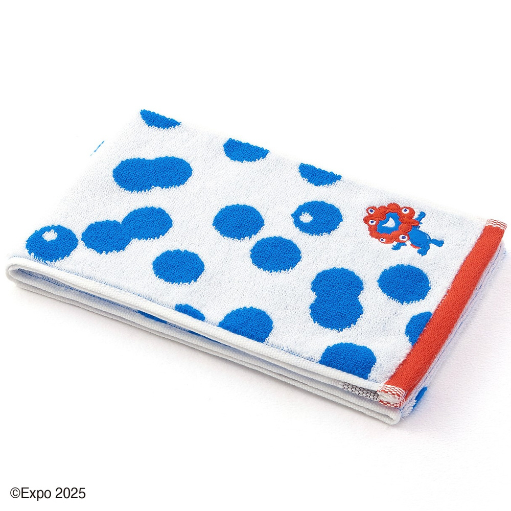 2025大阪・関西万博 ミャクミャクドット タオルマフラー（約15×100cm