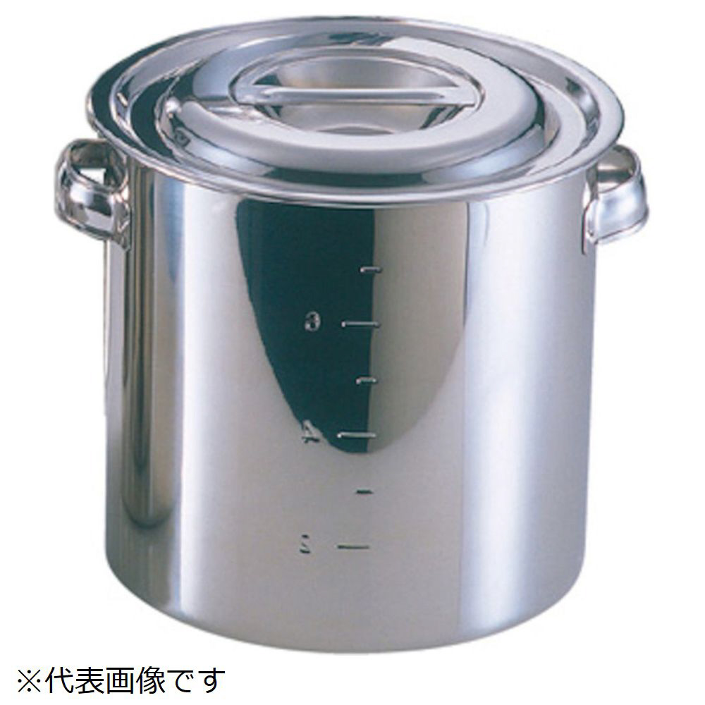 EBM 18－8 キッチンポット／寸胴鍋（目盛付）パイプ手付 27cm｜の通販