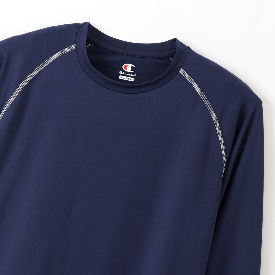 メンズ クルーネックロングスリーブtシャツ 19ss チャンピオン Llサイズ ネイビー Cm4hp262 フィットネスウェアの通販はソフマップ Sofmap