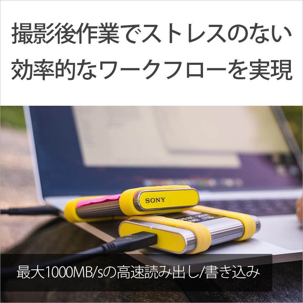 SL-M1 ST 外付けSSD USB-C＋USB-A接続 TOUGHシリーズ シルバー ［1TB