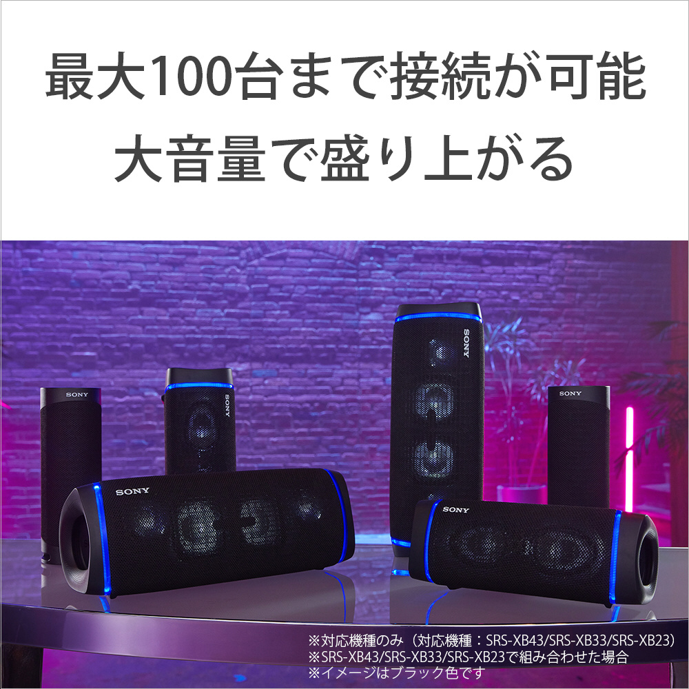 ブルートゥーススピーカー ブラック SRS-XB33 BC ［Bluetooth