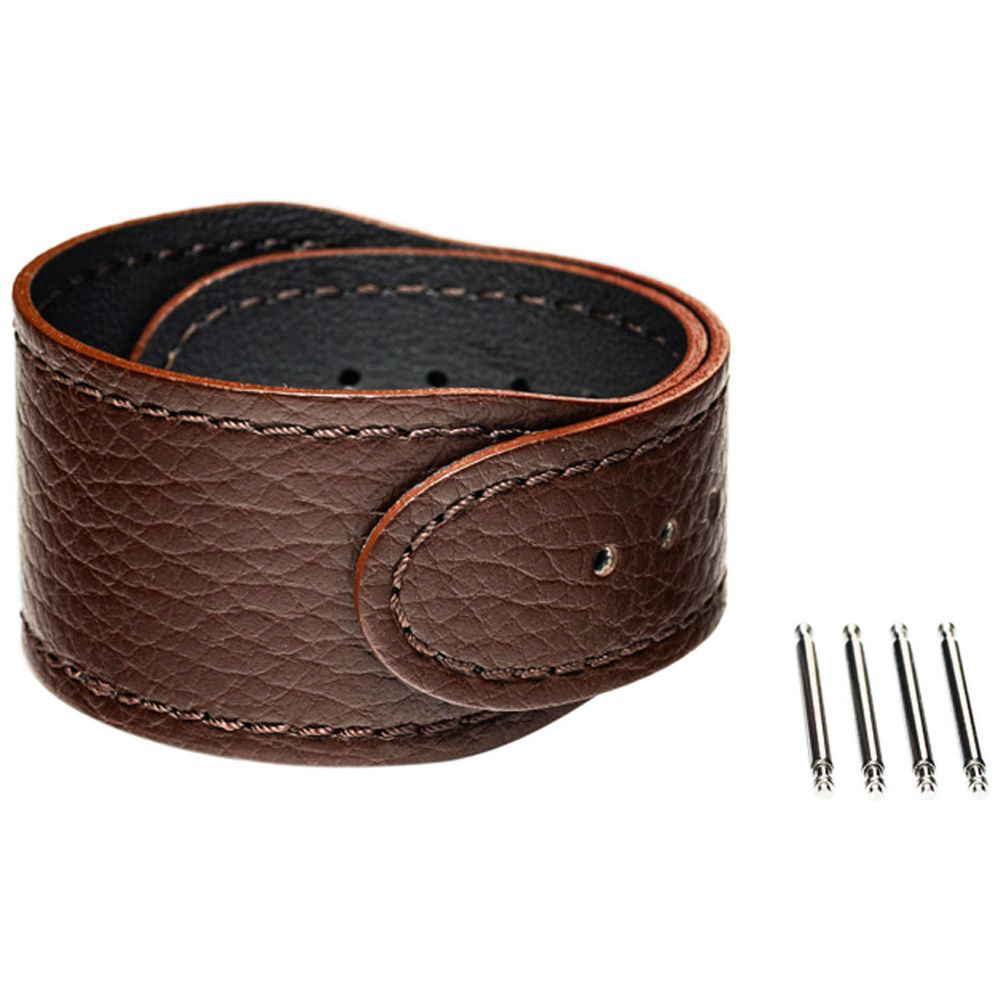 【wena3専用のアクセサリー】wena 3 leather band 24mm Brown ブラウン WNW-CB2124/T