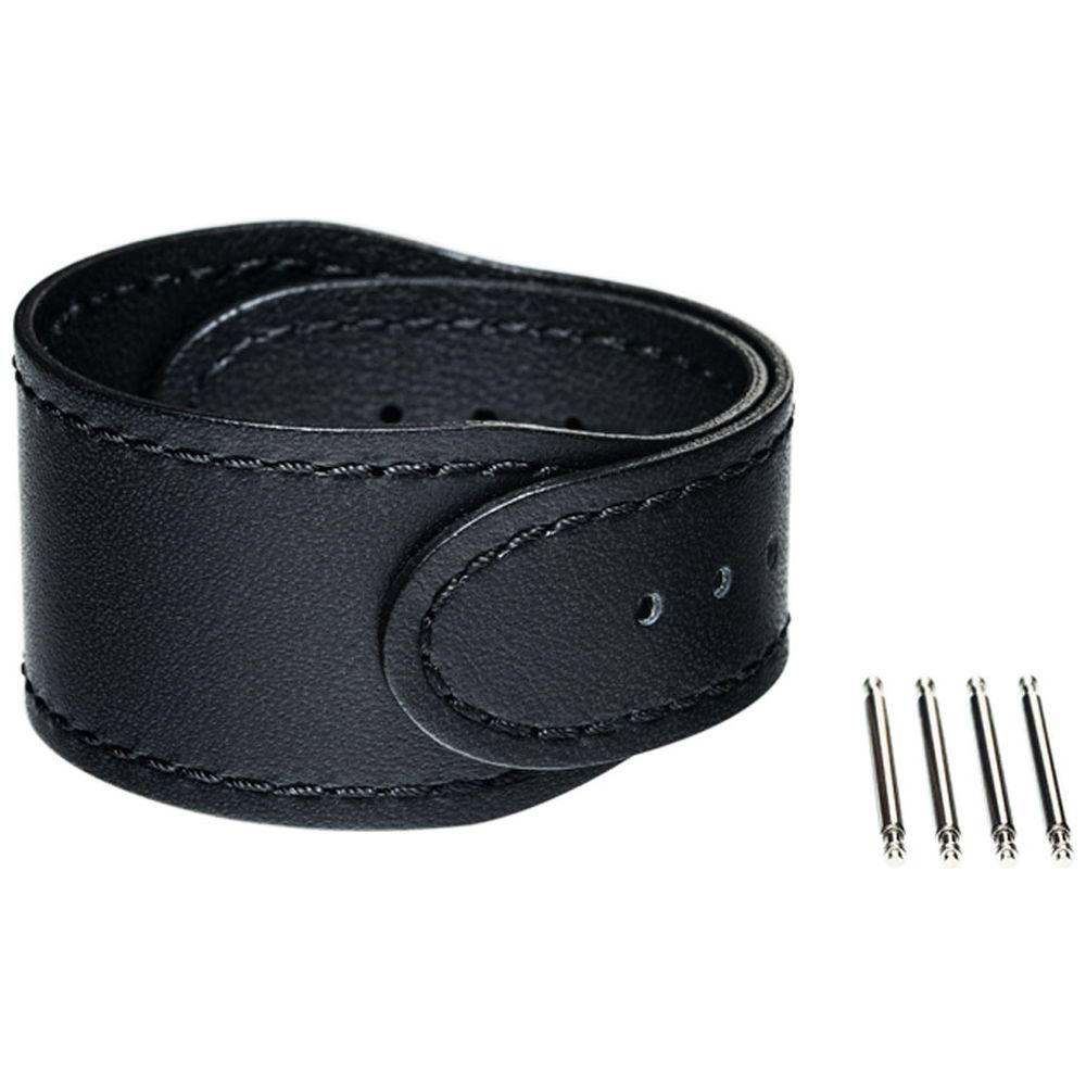 wena3専用のアクセサリー】wena 3 leather band 24mm Premium Black