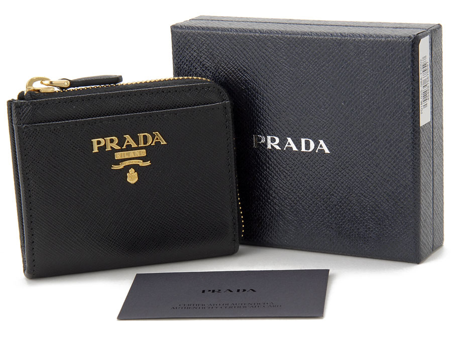 プラダ PRADA コインケース 小銭入れ サフィアーノ コンパクト 財布