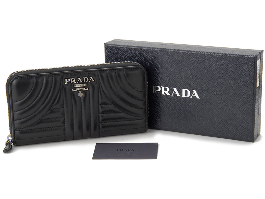 プラダ PRADA ラウンドファスナー 長財布 ブラック レディース｜の通販はソフマップ[sofmap]