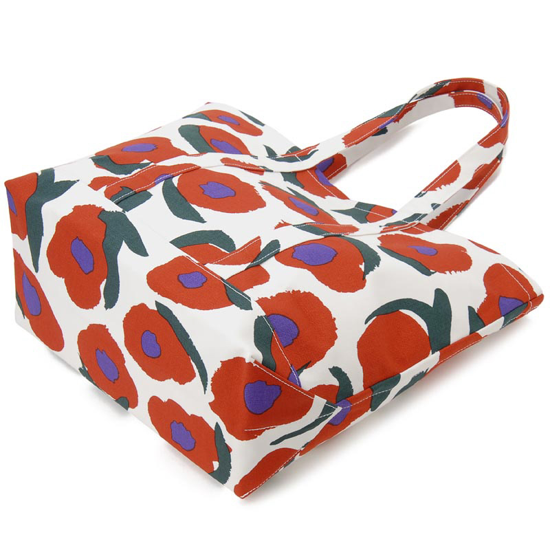 マリメッコ marimekko トートバッグ 47318136 Vikuri ヴィクリ キャンバス ミニトート レッド レディース