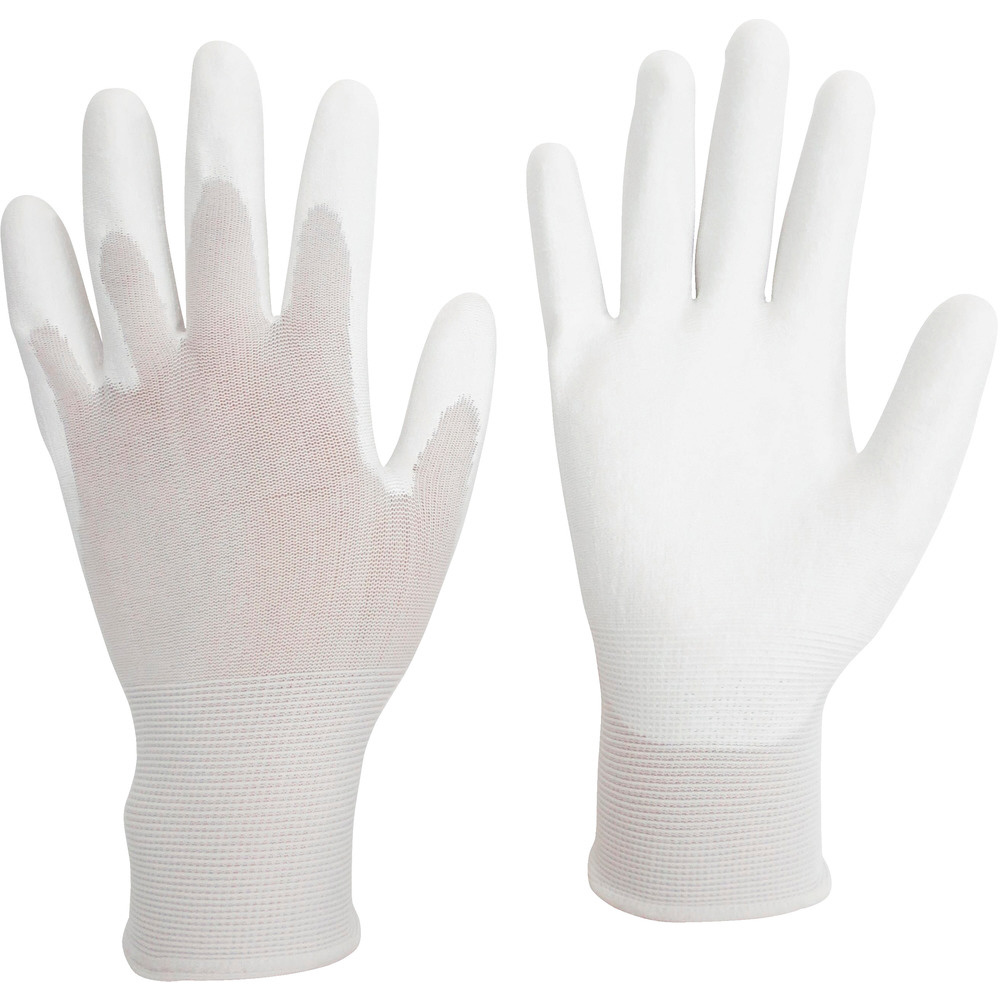 ミドリ安全　薄手　品質管理用手袋（手のひらコート）　10双入　S NPU-150-S