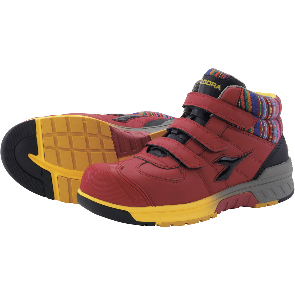 Diadora安全工作鞋斯蒂拉ｊ红 黑24 5cm No邮购是sofmap Sofmap