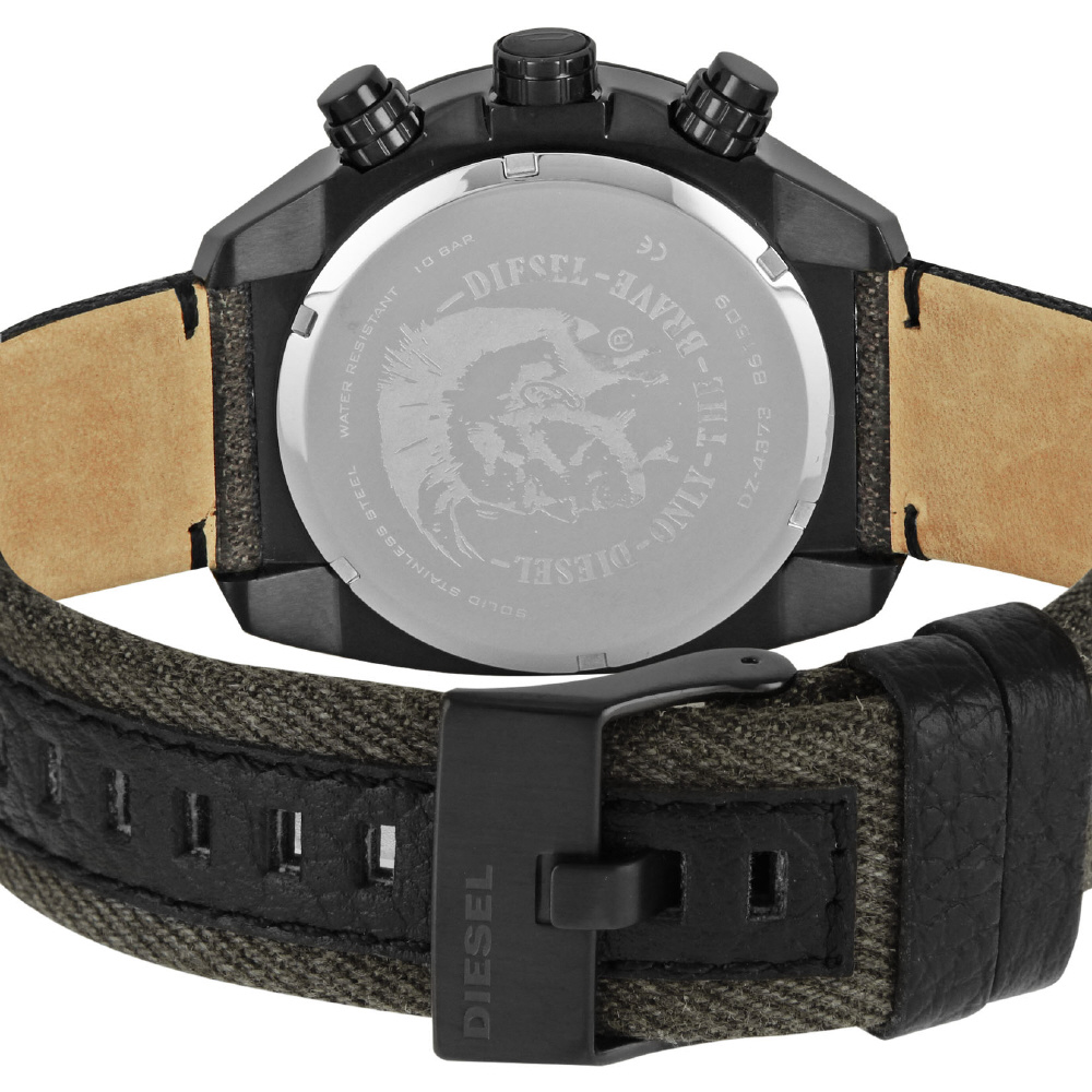 DIESEL ディーゼル OVER FLOW オーバーフロー ビッグフェイス クォーツ 