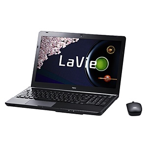 15.6型 ブラック ノートパソコン 蒸し暑い NEC PC-LS350RSB 中古