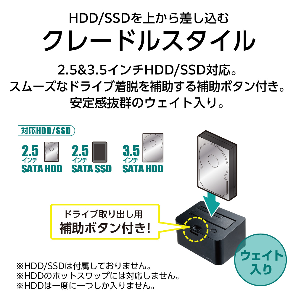 HDD/SSDスタンド USB-C＋USB-A接続 裸族のお立ち台 USB10G Type