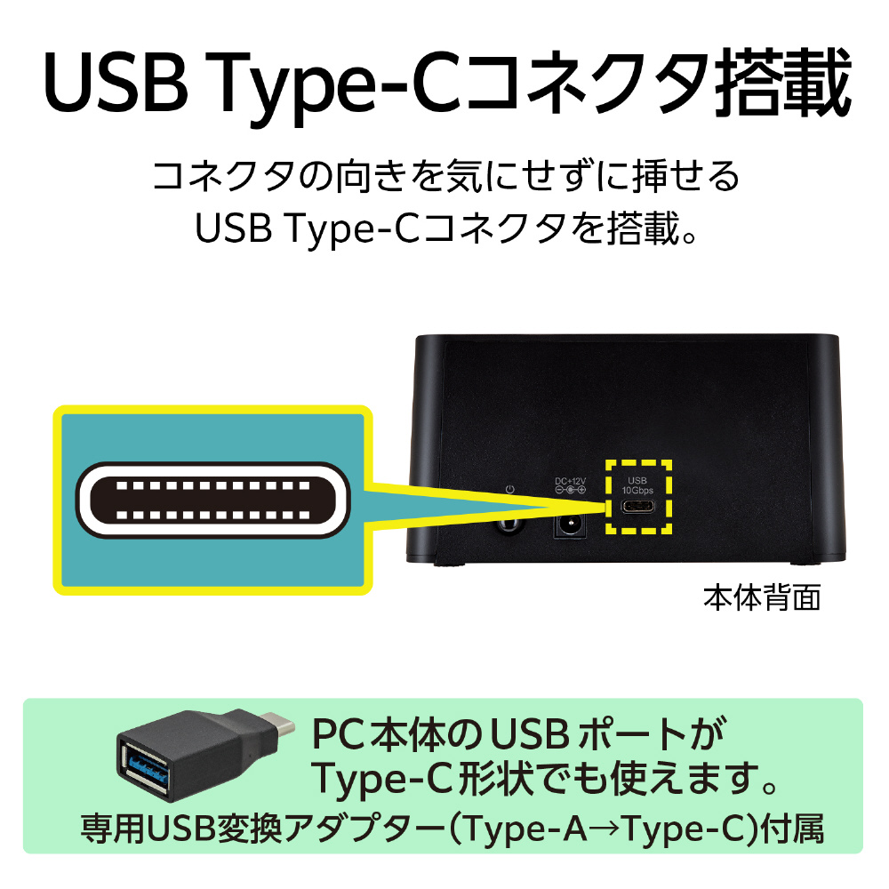 パーティを彩るご馳走や HDD/SSDスタンド USB-C＋USB-A接続 裸族のお立ち台 USB10G Type 語学・辞書・学習参考書