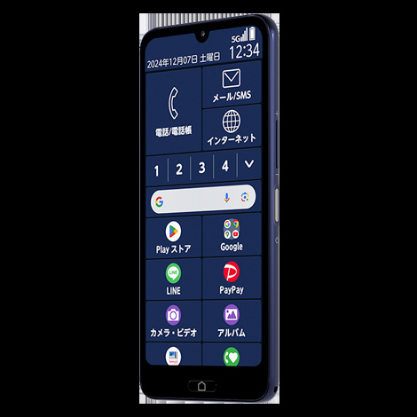 らくらくスマートフォンaワイモバイル　ディープブルー Y!mobile らくらくスマートフォンa 本体 ディープブルー