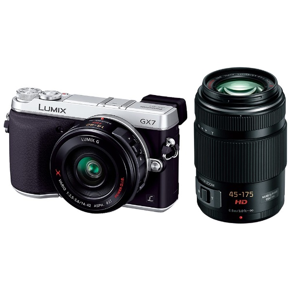 LUMIX GX7【ダブルズームレンズキット】DMC-GX7W-S（シルバー／ミラー