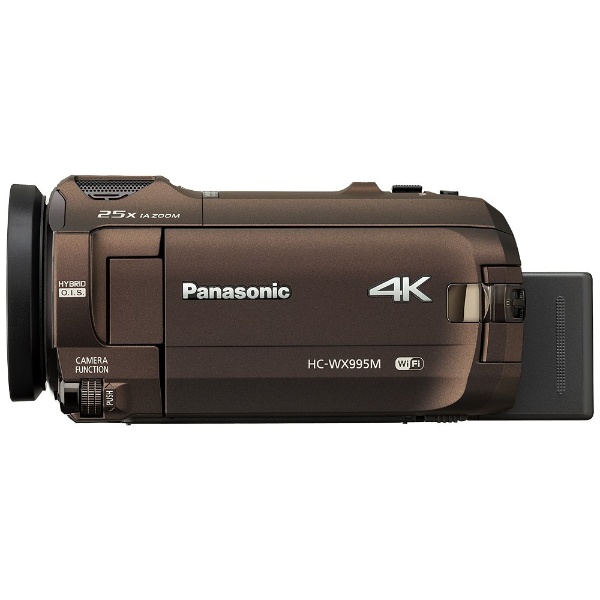 SD対応 64GBメモリー内蔵デジタル4Kビデオカメラ（ブラウン） HC