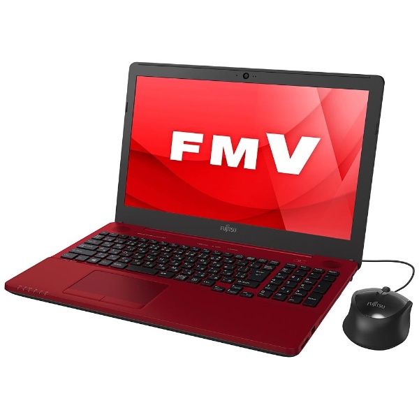 ノートパソコン LIFEBOOK（ライフブック） ルビーレッド FMVA45A3R