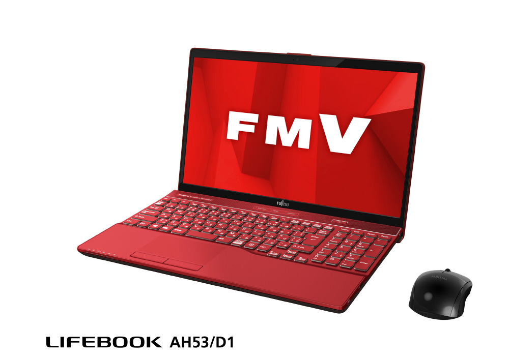 FMVA53D1R ノートパソコン LIFEBOOK AH53/D1 ガーネットレッド [15.6型