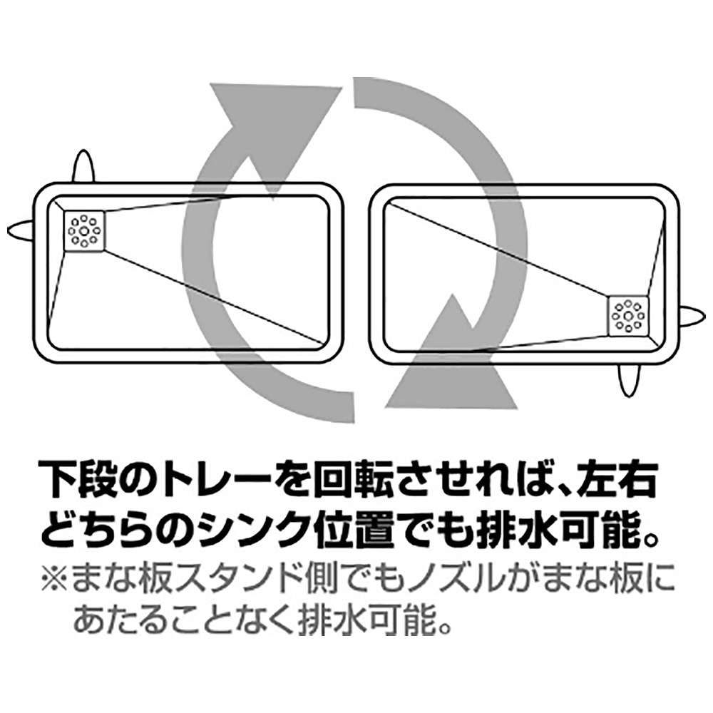 アレスタ 水切りラックスリム2段 水が流れるトレー HB-1858｜の通販はソフマップ[sofmap]