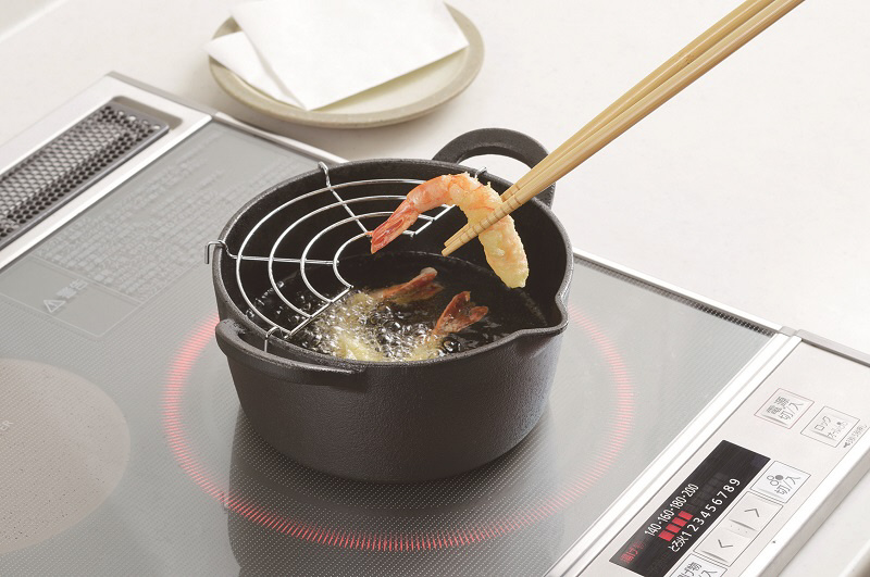 スプラウト IH対応鉄鋳物製天ぷら鍋16cm HB-6478 ［IH対応］｜の