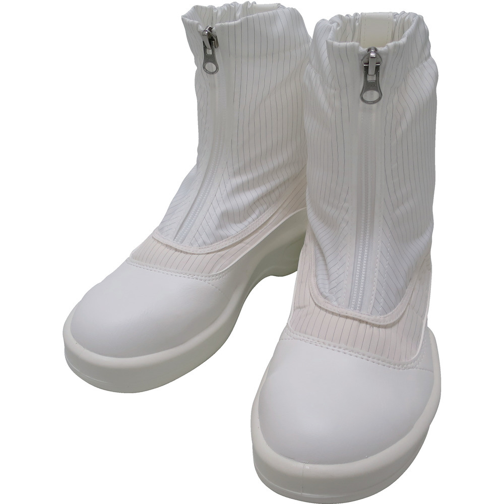 ゴールドウイン 静電安全靴セミロングブーツ ホワイト ２４．５ｃｍ