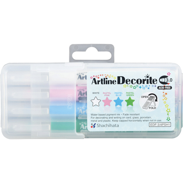 デコライト 角3 4色セット1 artline(アートライン) EDF-3/4PSH1｜の