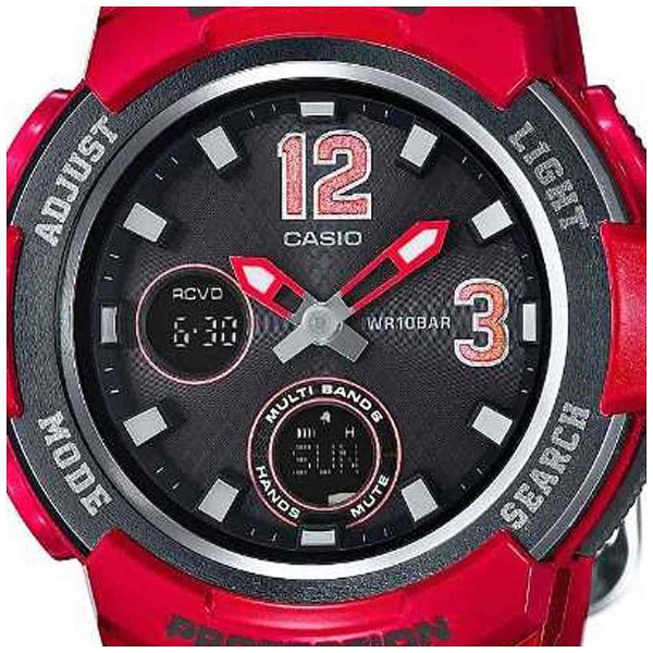 Baby-G　腕時計 BGA-2100-4BJF トラベラー 電波ソーラー Baby-G（ベイビージー） レッド BGA-2100-4BJF｜の通販は